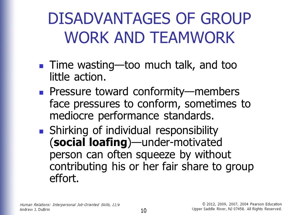 The Disadvantages of Teams in a Organization